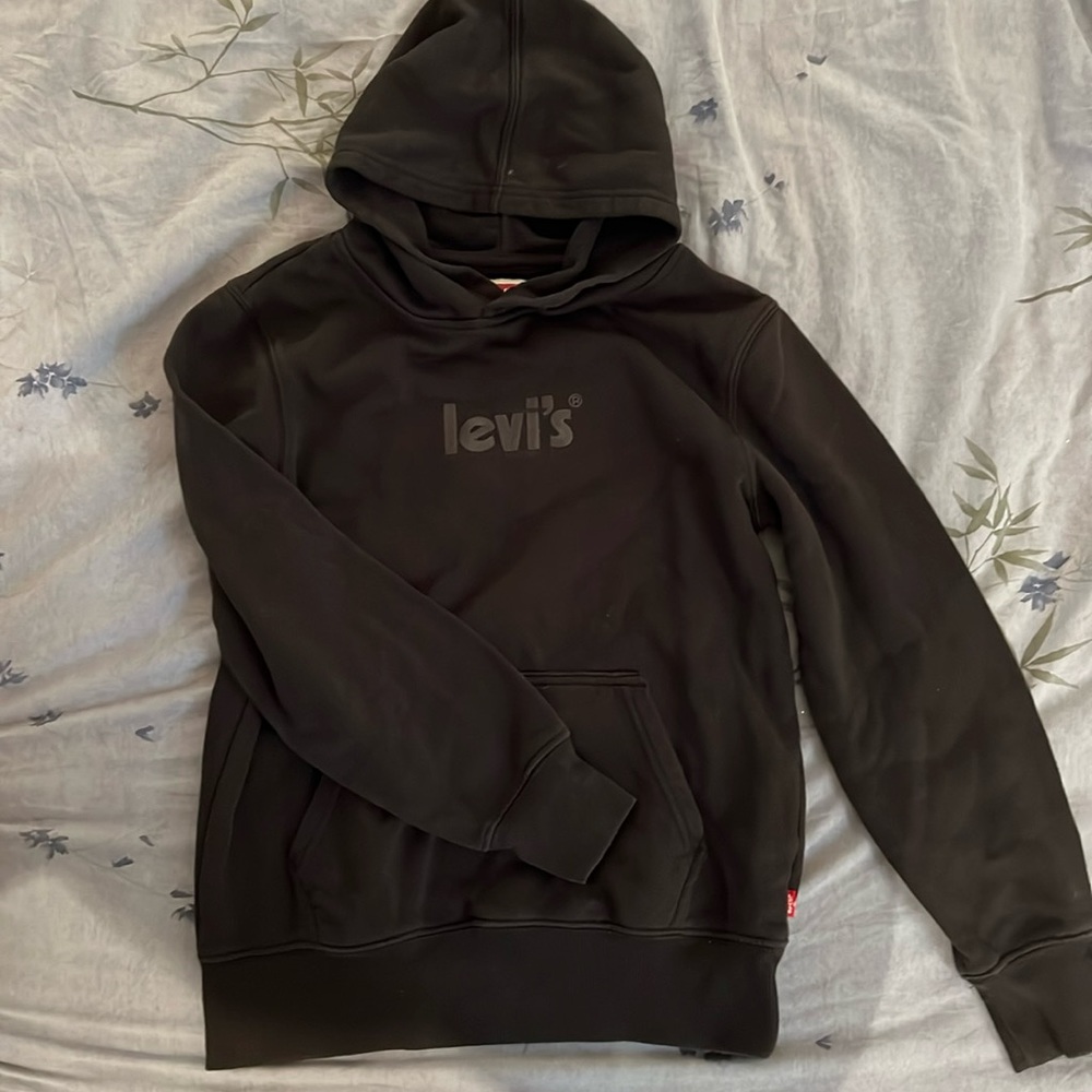LEVI'S youth black hoodie sweatshirt - size M (10-12)